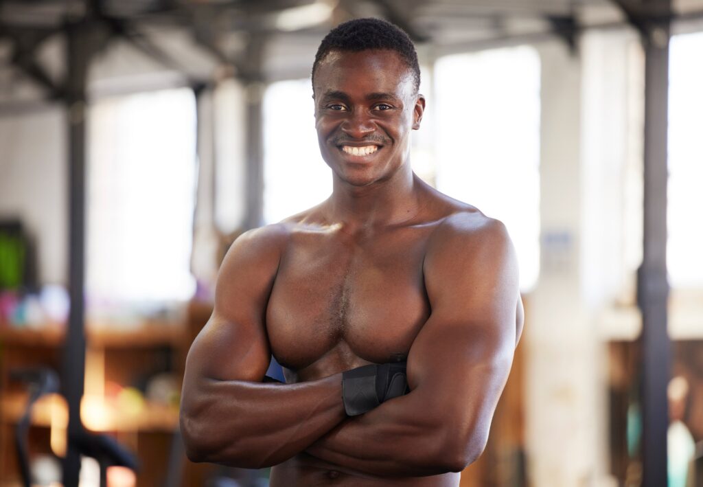 happy fitness and portrait of man at gym proud s 2023 11 27 05 24 33 utc